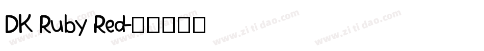 DK Ruby Red字体转换